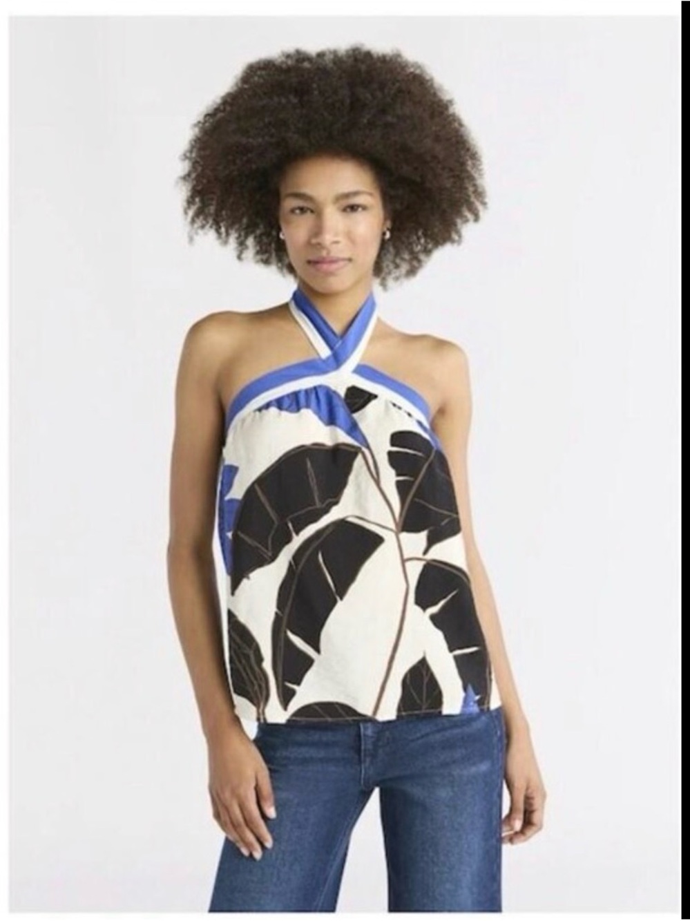 Sofia Jeans Women's Tie Halter Top, Size Small